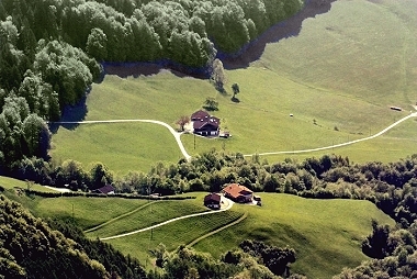 Das Ertlerlehen - gesehen vom Untersberg